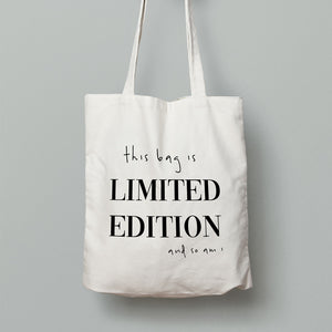 
                
                    Load image into Gallery viewer, 100% COTTON CANVAS TOTE BAG  BLACK EMBROIDERED THIS BAG IS LIMITED EDITION AND SO AM I MAKE 2D WITH HANDLES AND INSIDE POCKET NATURAL CANVAS COLOR  SUSTAINABLE BEACH BAG 
                
            